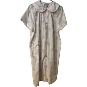 Size Appeal Vintage Floral Button-Up Nightgown Robe Lounging Dress size xL